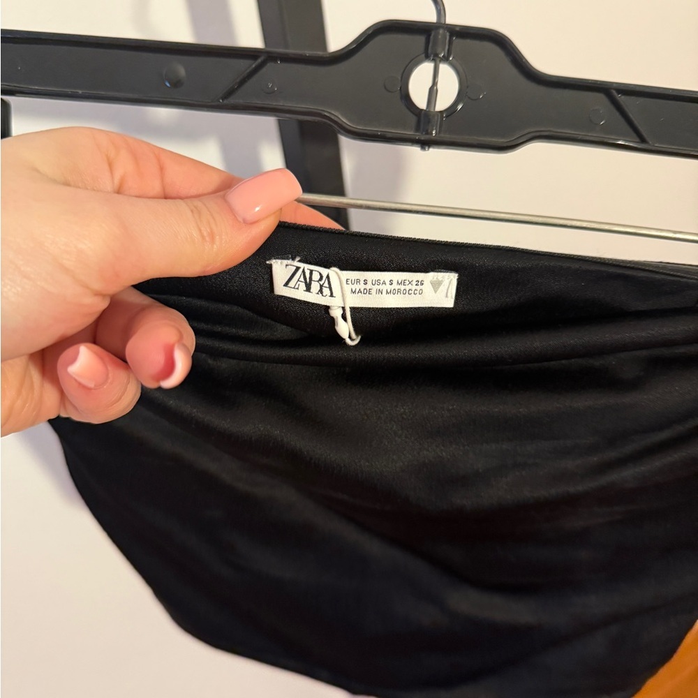 Zara Satin Tube Top Size S NEW - Picture 5 of 5